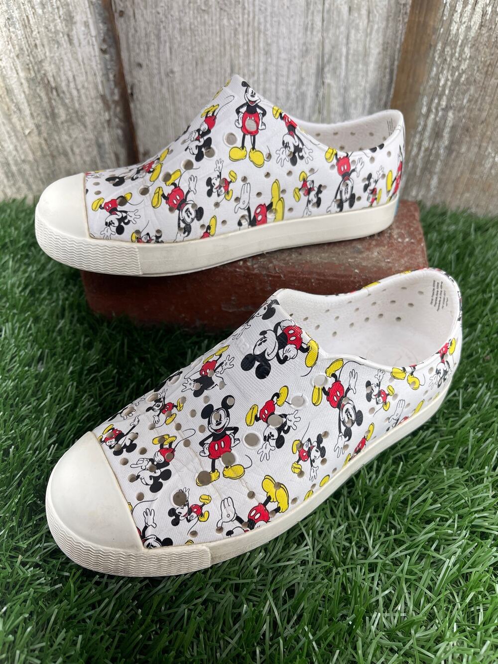 Native Jefferson Mickey Mouse Disney Slip On Kids Shoes C13
